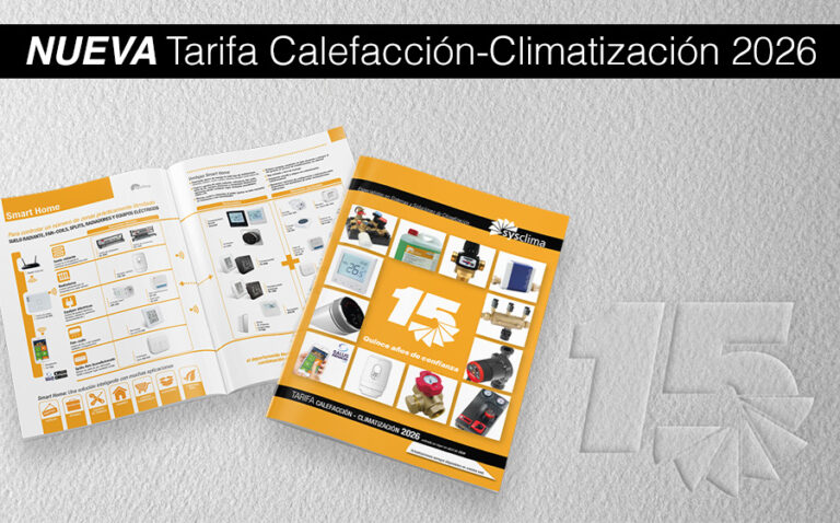 Tarifa precios productos calefacción y climatización.