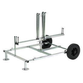 Desbobinador plegable con ruedas
