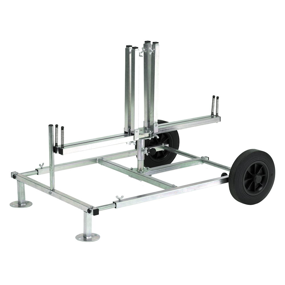 Desbobinador plegable con ruedas