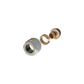 Racor roscado ¾ eurocono PEX/PERT/Mult.14 x 2