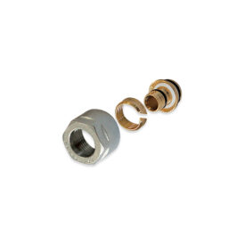 Racor roscado ¾ eurocono PEX/PERT/Mult.16 x 2